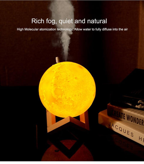 LevMoon 2 - 3D Moon Lamp Humidifier